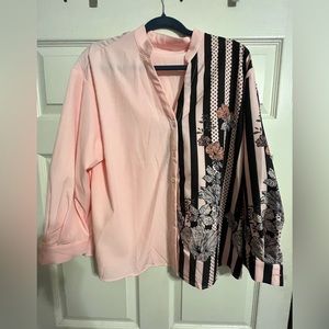 Shein button down blouse